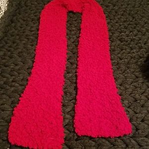 Ultra soft plush red scarf